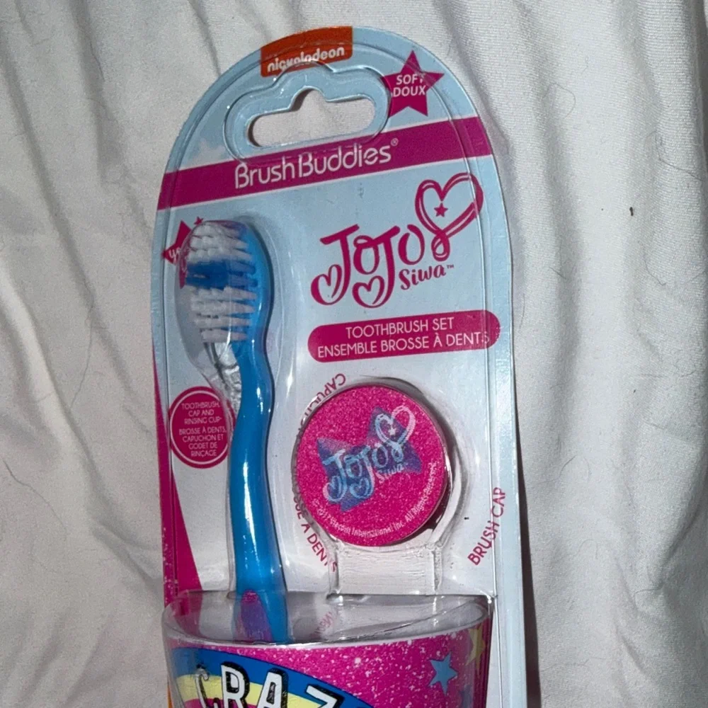 JoJo Siwa Blue Toothbrush and Colorful Cup Set‎